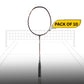 Yonex Astrox Attack 9 Strung Badminton Racquet – Pack of 10 | Head-Heavy 4U G4 Racket for Powerful Smashes & Aggressive Play – Dark Purple - Best Price online Prokicksports.com