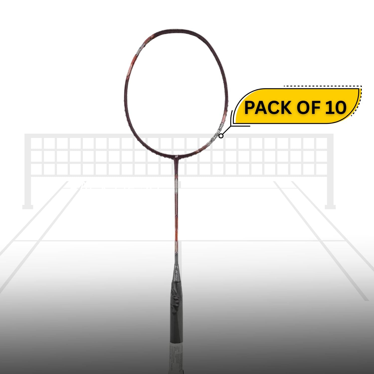 Yonex Astrox Attack 9 Strung Badminton Racquet – Pack of 10 | Head-Heavy 4U G4 Racket for Powerful Smashes & Aggressive Play – Dark Purple - Best Price online Prokicksports.com