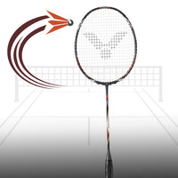 Victor Auraspeed 100X 4U5 Unstrung Badminton Racquet – Slate Gray, Unstrung Lightweight Speed Racket for Advanced Players, Precision Control, Fast Attacks & Quick Defense - Best Price online Prokicksports.com