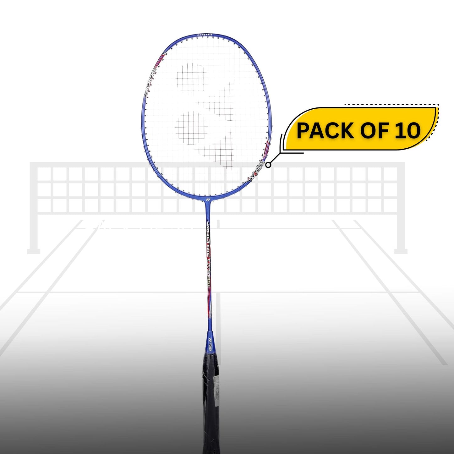 Yonex Voltric 35I Strung Badminton Racquet – Pack of 10 | High-Power, Lightweight 5U4 Racket (30Lbs Tension) for Smash & Control – Blue - Best Price online Prokicksports.com