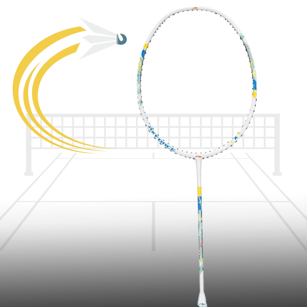 Li-Ning AX Force Junior Badminton Racquet – G6 Grip, Lightweight & Durable, High Power & Control for Young Players (Black/Blue) - Best Price online Prokicksports.com