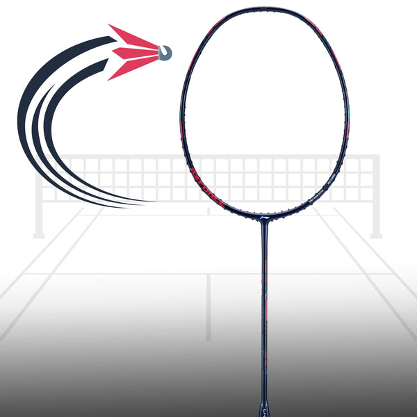 Li-Ning Axforce 30 EX Strong Badminton Racquet – G5 Grip, Unstrung, Power & Precision for Aggressive Play (Dark Blue)