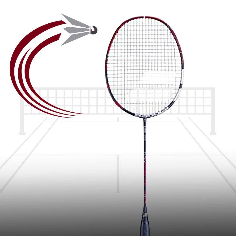 Babolat X-Feel Spark 3U Unstrung Badminton Racquet – Head-Heavy, Powerful Frame for Advanced Attacking Players – Black/Marron