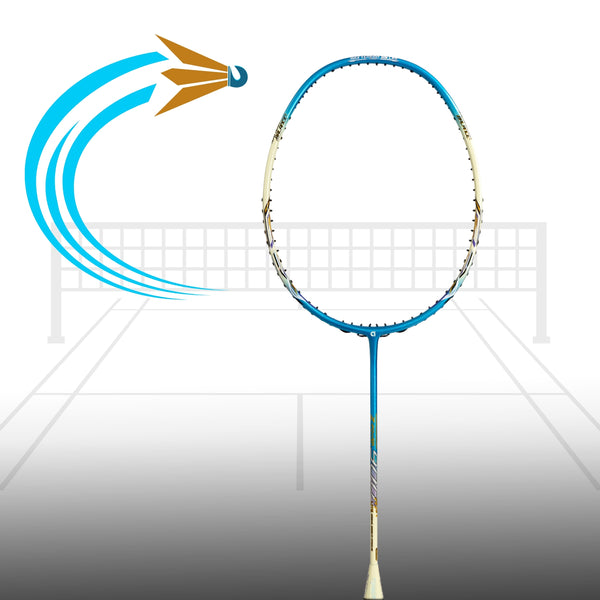 Apacs Z Power 900 RP Plus Lite Badminton Racquet 6U – Lightweight Strung Racquet for Speed, Control & Precision With Cover