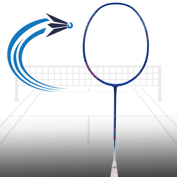 Li-Ning AXFORCE 20 (4U-G5) Unstrung Badminton Racquet, Blue/White