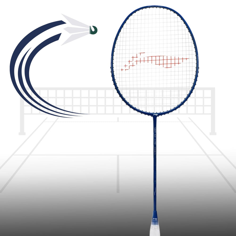 Li-Ning Wind Lite Stealth Strung Badminton Racket - 78 Grams