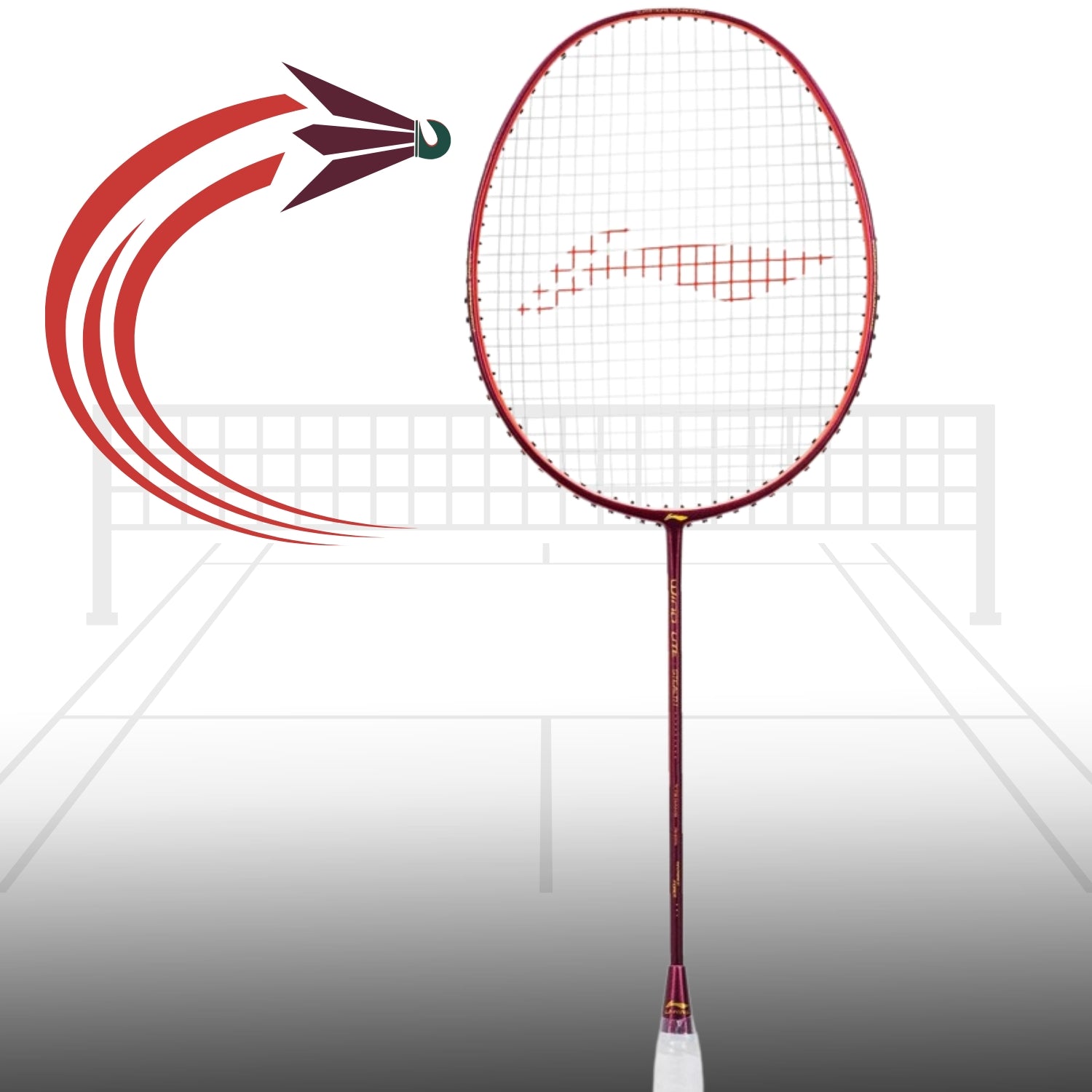 Li-Ning Wind Lite Stealth Strung Badminton Racket - 78 Grams - Best Price online Prokicksports.com