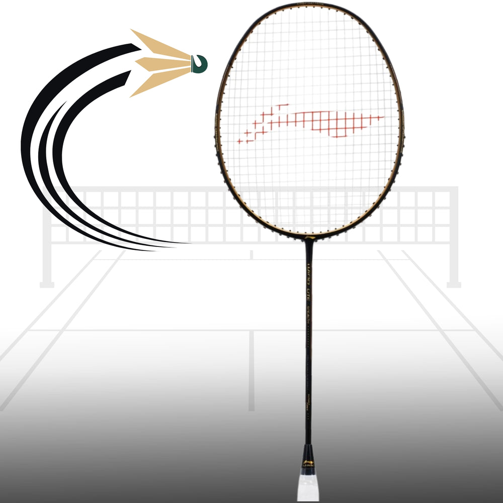 Li-Ning Wind Lite Stealth Strung Badminton Racket - 80 Grams