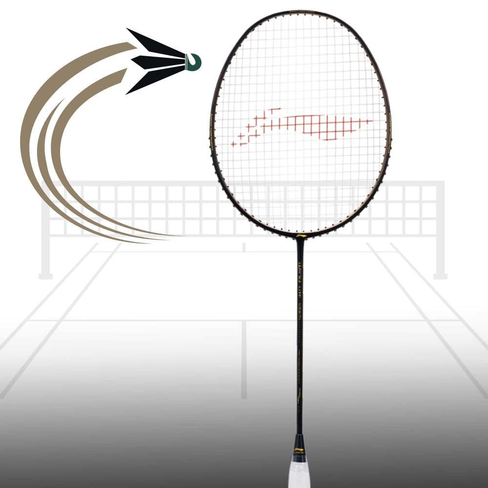 Li-Ning Wind Lite Stealth Strung Badminton Racket - 77 Grams