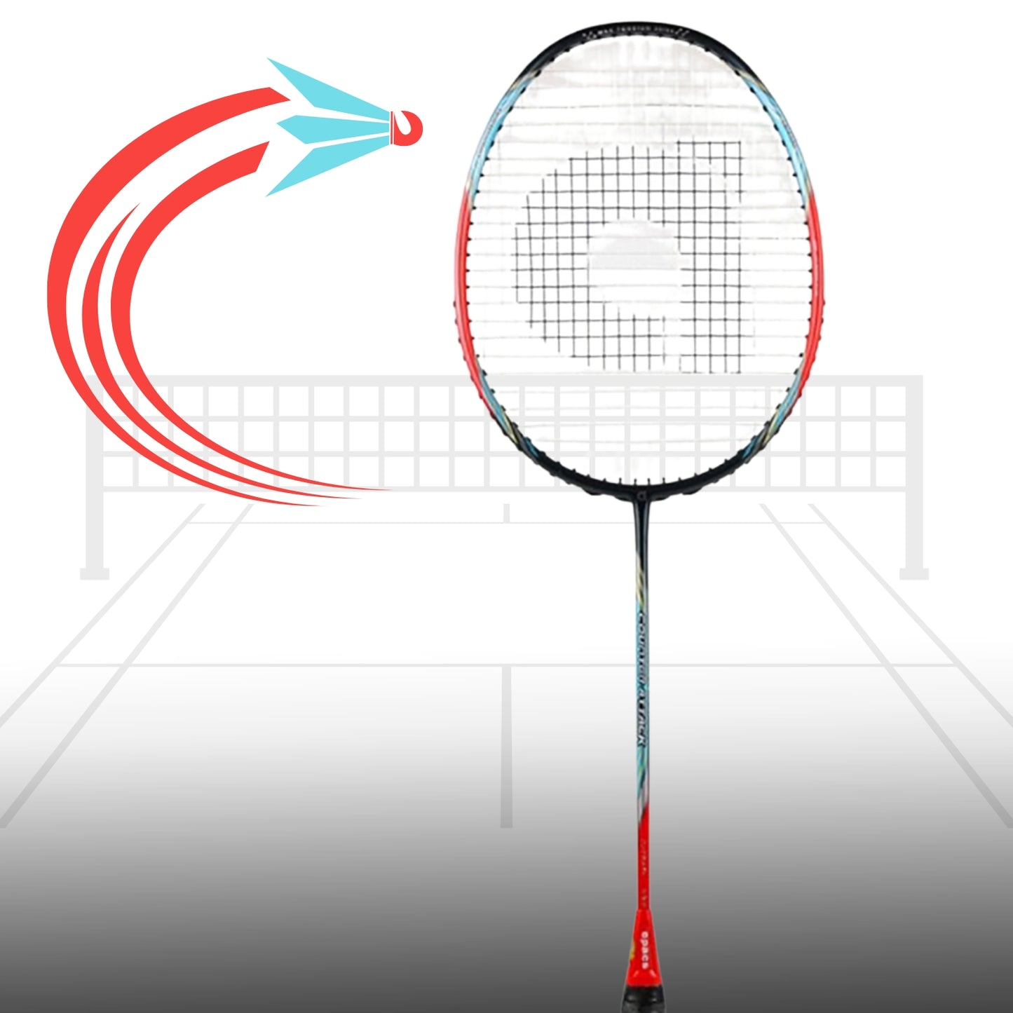 Apacs Counter Attack Badminton Unstrung Racket – Ultra-Lightweight 7U Graphite Racket with Matte Finish, Fast Swing Speed & Control for Intermediate Players - Best Price online Prokicksports.com
