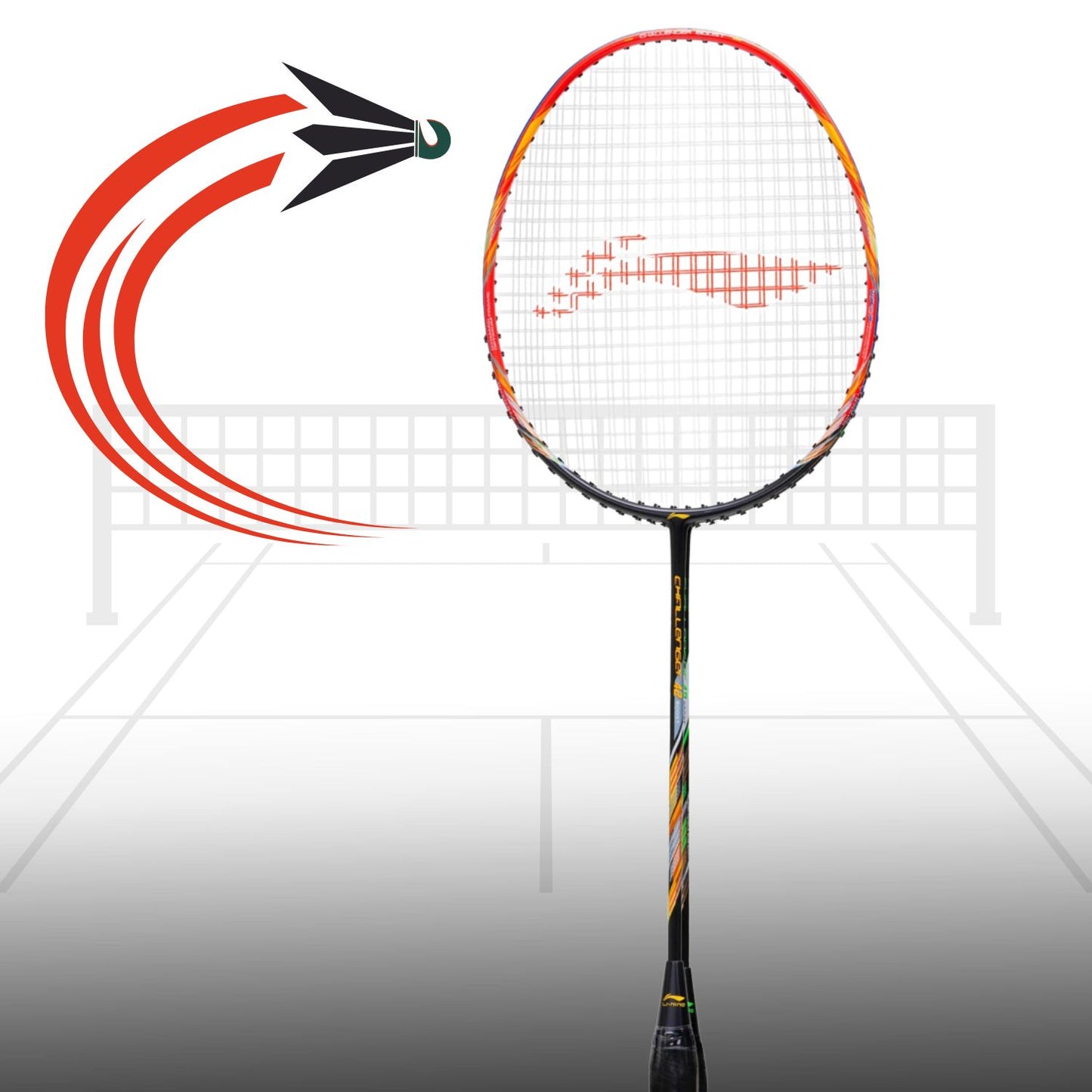 Li-Ning Challenger 42 Boost Strung Badminton Racquet - Best Price online Prokicksports.com