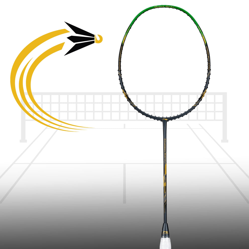Li-Ning Windstorm 700 Plus Badminton Racket | 5U6 Unstrung Professional Racquet for Speed & Control | Ultra-Lightweight Carbon Fiber Frame | High-Tension Support - Best Price online Prokicksports.com