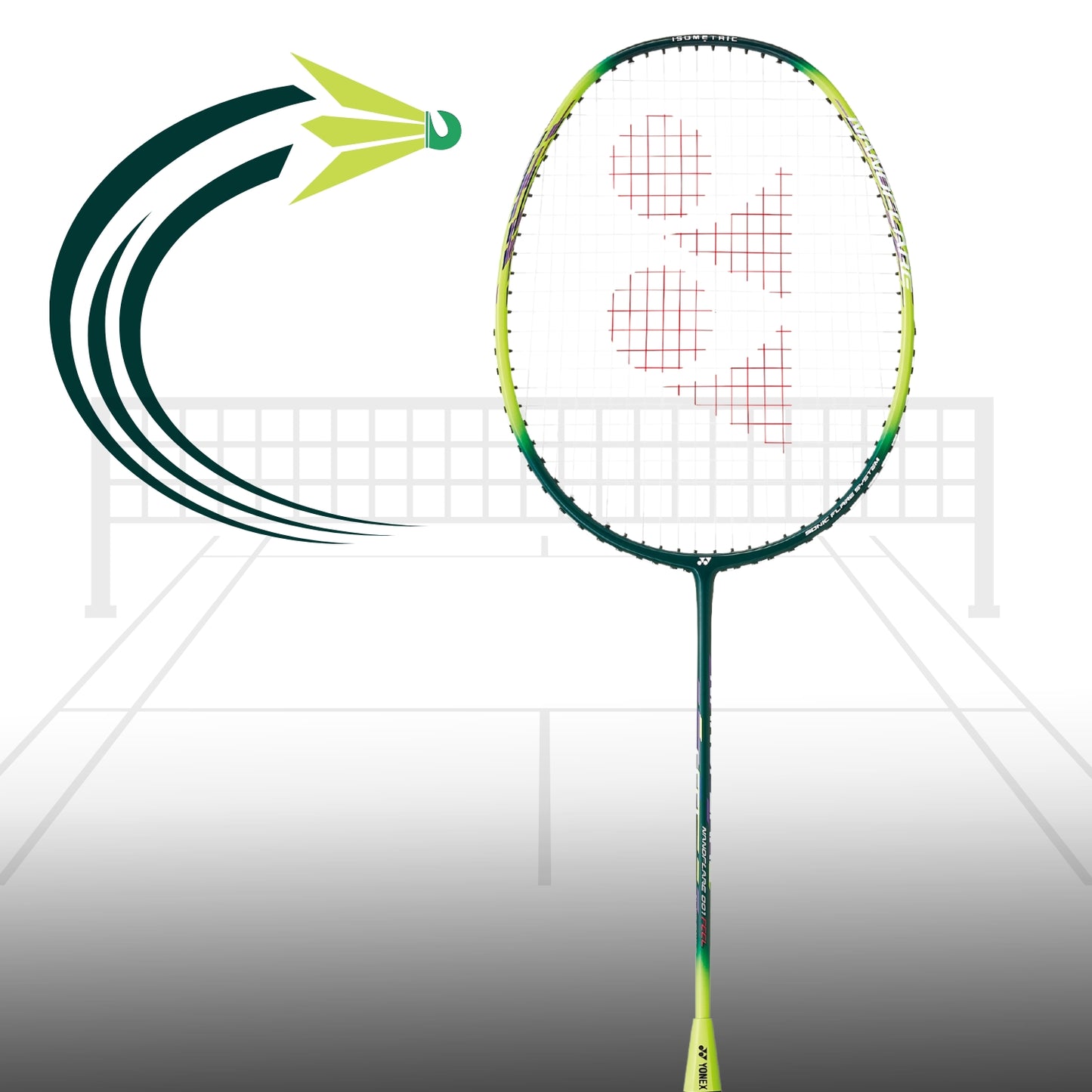 Yonex Nanoflare 001 Feel Strung Badminton Racquet, G4 - Best Price online Prokicksports.com