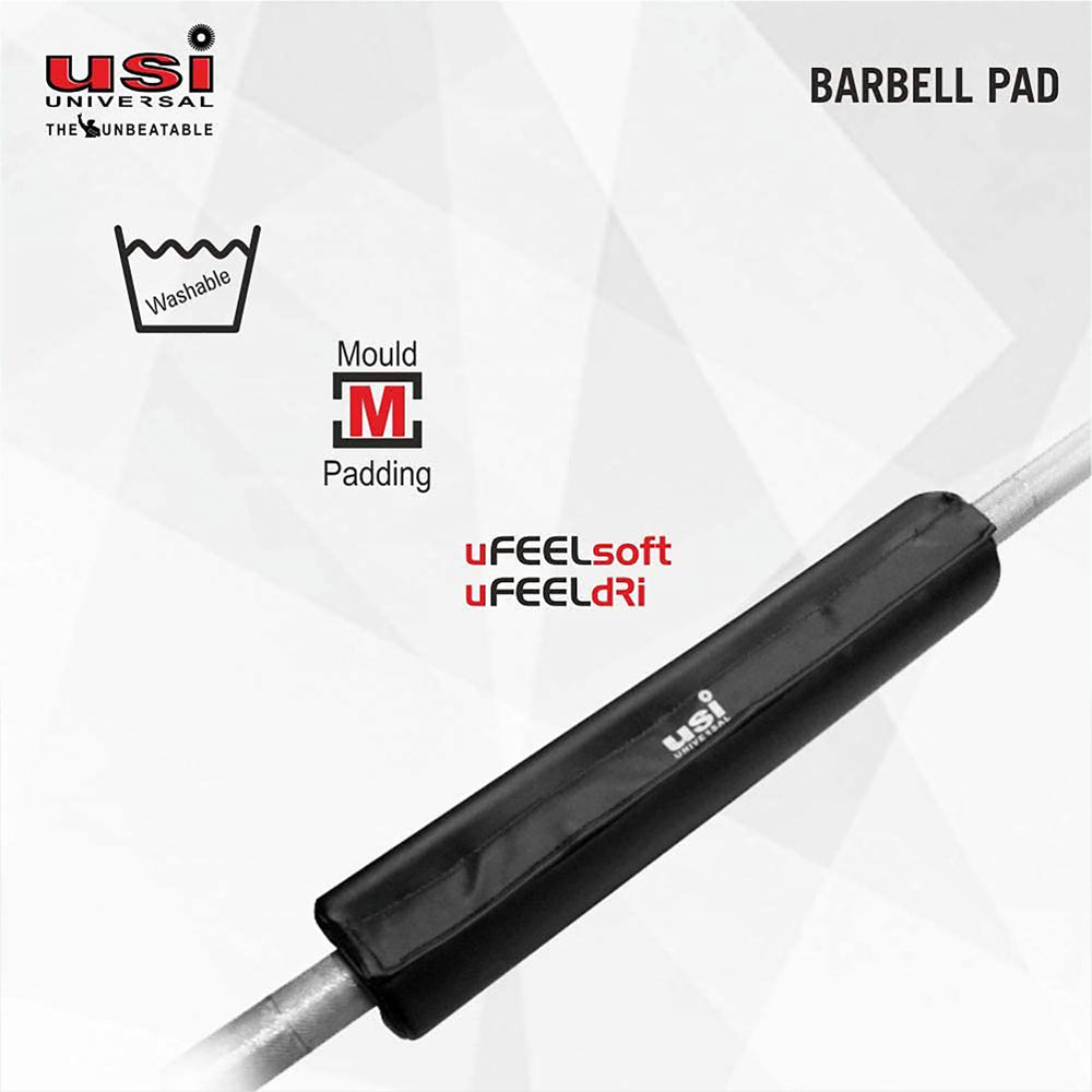 USI Universal Barbell Pad Back 41cm – Foam Padded Neck & Shoulder Support for Squats, Lunges, Weightlifting and Strength Training Comfort - Best Price online Prokicksports.com