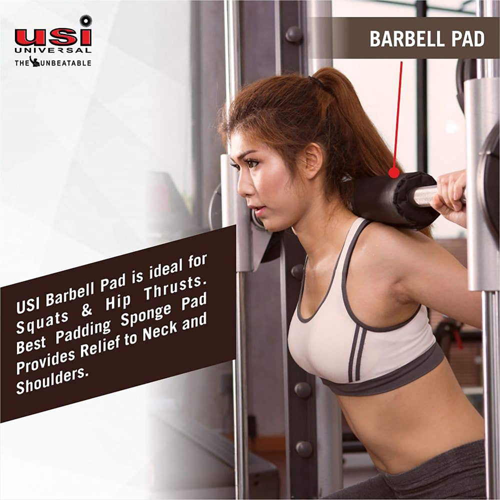 USI Universal Barbell Pad Back 41cm – Foam Padded Neck & Shoulder Support for Squats, Lunges, Weightlifting and Strength Training Comfort - Best Price online Prokicksports.com