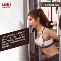 USI Universal Barbell Pad Back 41cm – Foam Padded Neck & Shoulder Support for Squats, Lunges, Weightlifting and Strength Training Comfort - Best Price online Prokicksports.com