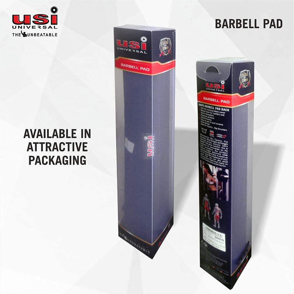 USI Universal Barbell Pad Back 41cm – Foam Padded Neck & Shoulder Support for Squats, Lunges, Weightlifting and Strength Training Comfort - Best Price online Prokicksports.com