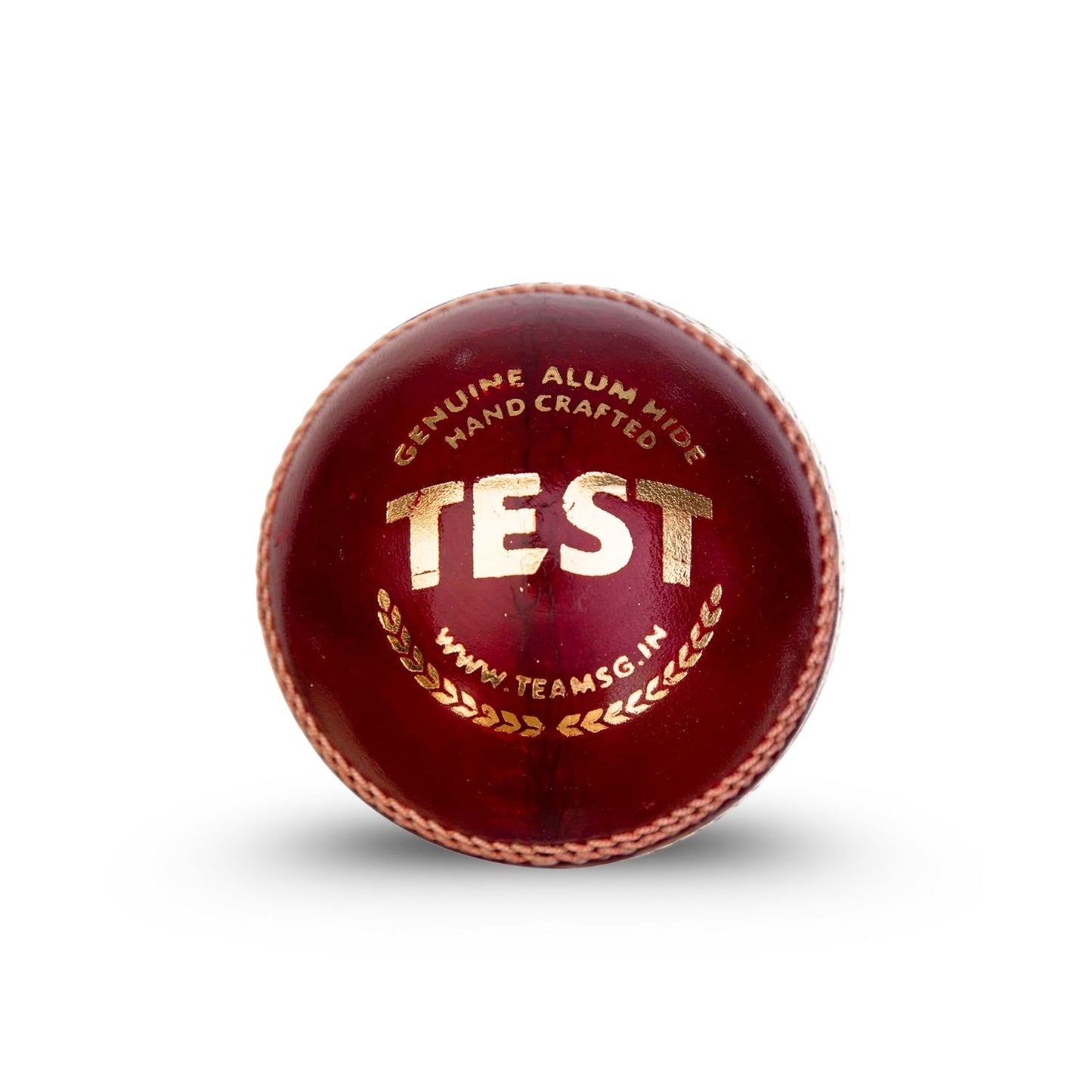 SG Test Leather Ball (Red) - Best Price online Prokicksports.com