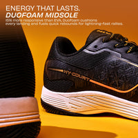 NIVIA Hy Court 3.0 Badminton Shoes – Mesh/TPU Upper, Duofoam Cushion, Non-marking Herringbone Sole | Lightweight Comfort, Secure Fit, For Indoor Court Sports - Best Price online Prokicksports.com