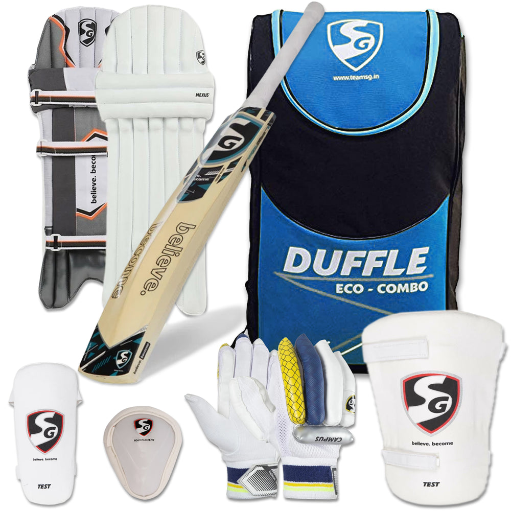SG Eco Duffle Kashmir Willow Full Cricket Kit