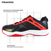 Prokick Rapid Drive Non-Marking Badminton/Court Shoes Lightweight & Comfort Badminton Shoes Best for Squash, Table Tennis, Volleyball, Basketball, Pickleball & Indoor Sports - Best Price online Prokicksports.com