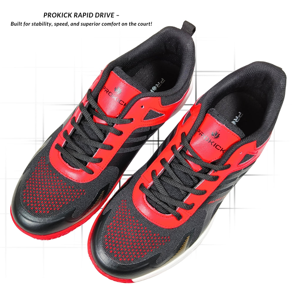 Prokick Rapid Drive Non-Marking Badminton/Court Shoes Lightweight & Comfort Badminton Shoes Best for Squash, Table Tennis, Volleyball, Basketball, Pickleball & Indoor Sports - Best Price online Prokicksports.com