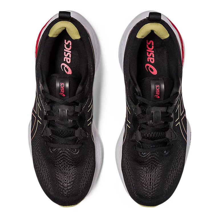 Men's GEL-NIMBUS 25, Black/Electric Red, Running Shoes