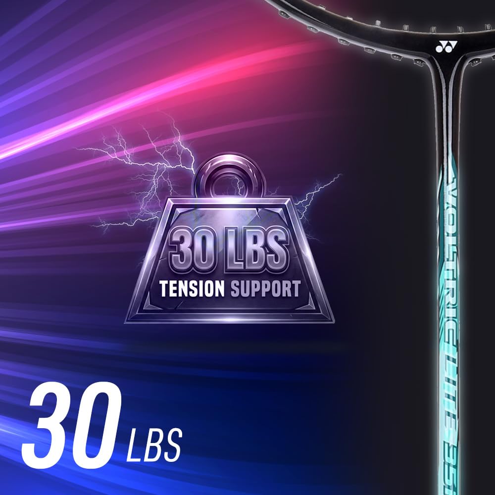 Yonex Voltric Lite 35i HM Graphite Head Heavy Badminton Strung Racquet | NANOMESH NEO & ISOMETRIC Power Frame with Full Cover
