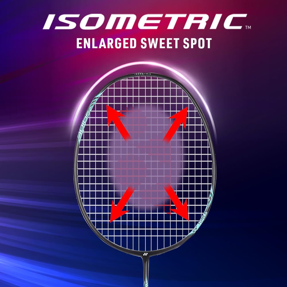 Yonex Voltric Lite 35i HM Graphite Head Heavy Badminton Strung Racquet | NANOMESH NEO & ISOMETRIC Power Frame with Full Cover