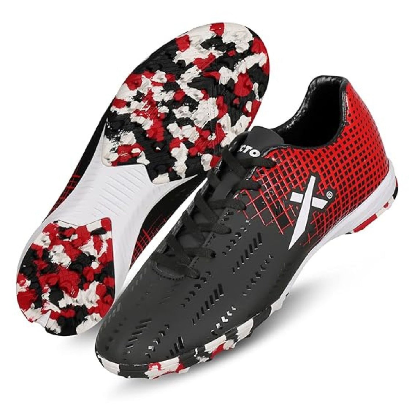 Vector X Royale+ Turf Football Shoes | Synthetic Leather Upper | Non-Marking Rubber Sole | Lightweight Cushioned Insole | - Best Price online Prokicksports.com