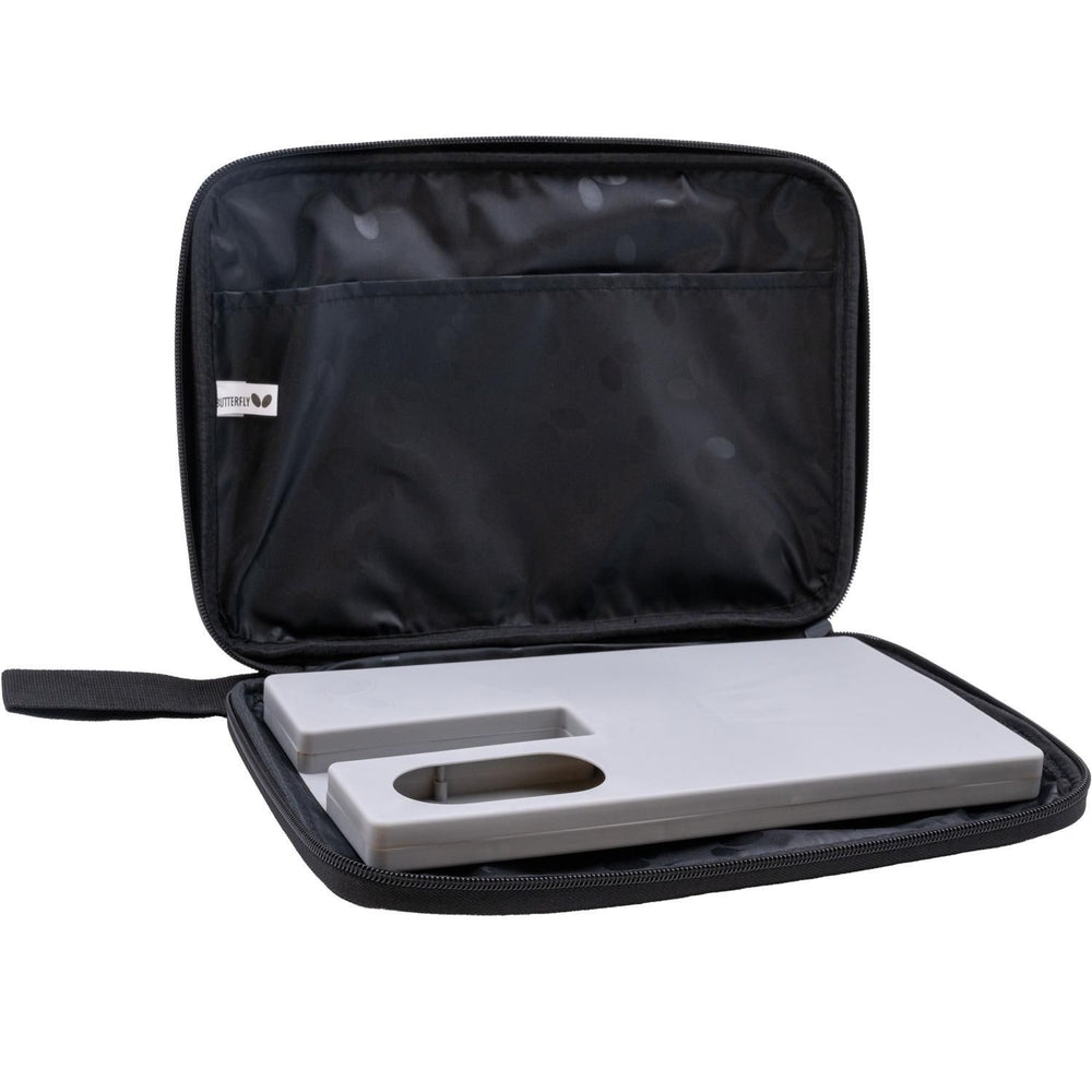 Butterfly BD Tour Case II Table Tennis Racket Case with Cover | Holds 2 Rackets & 4 Balls | Hard Shell with Inner Foam Cut-Outs & Outer Protective Cover - Best Price online Prokicksports.com