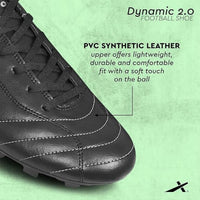 Vector X Dynamic 2.0 Football Shoes | Hybrid Studs | Lightweight Synthetic Upper | Multi-Surface Grip | Black/Silver - Best Price online Prokicksports.com