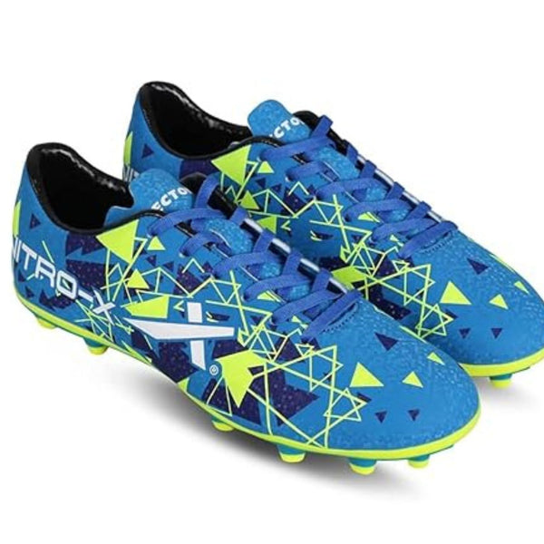 Vector X Nitro-X Football Shoes | FG/AG Hybrid Studs | Ultra-Lightweight Synthetic Upper | Explosive Acceleration | Men's Performance Cleats