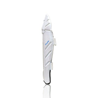 SF Ranji Lite Wicket Keeping Legguards | Lightweight Design | PU | Adjustable Straps | Boys (Ages 8-14) | White/Blue - Best Price online Prokicksports.com
