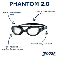 Zoggs Phantom 2.0 Swimming Goggles