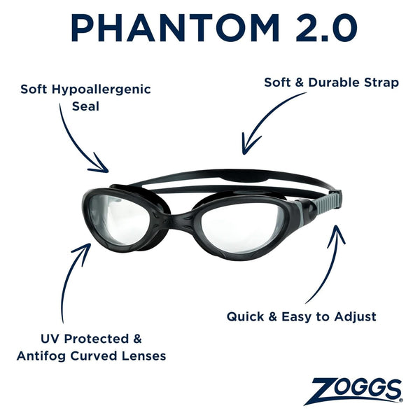 Zoggs Phantom 2.0 Swimming Goggles