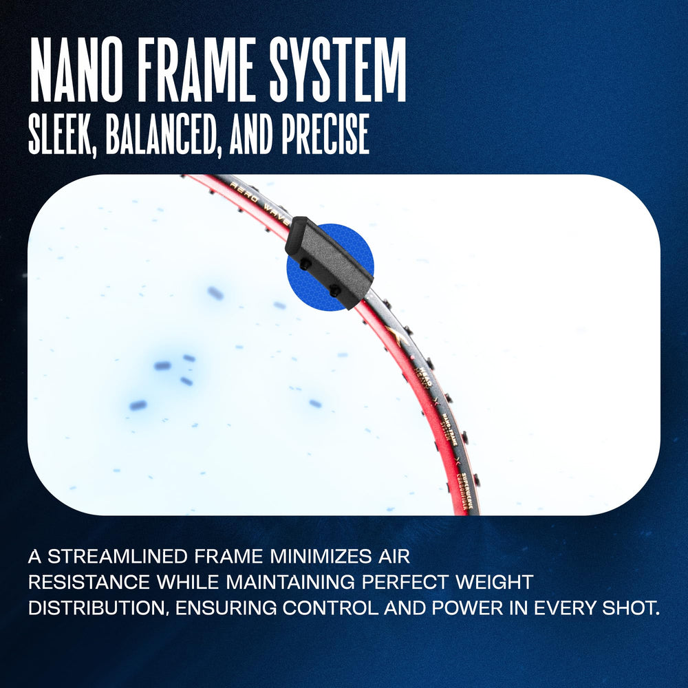 Hundred Predator Pro Strung Badminton Racquet (HBRX-5S073-1) | Aerodynamic Fast-Attacking Racquet with Full Cover