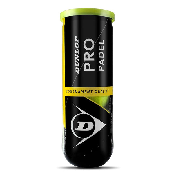Dunlop DTB Pro Padel Balls | Official Match Standard | High Visibility Yellow | 1 Can (3 Balls) | Pressure-Locked for Consistent Bounce