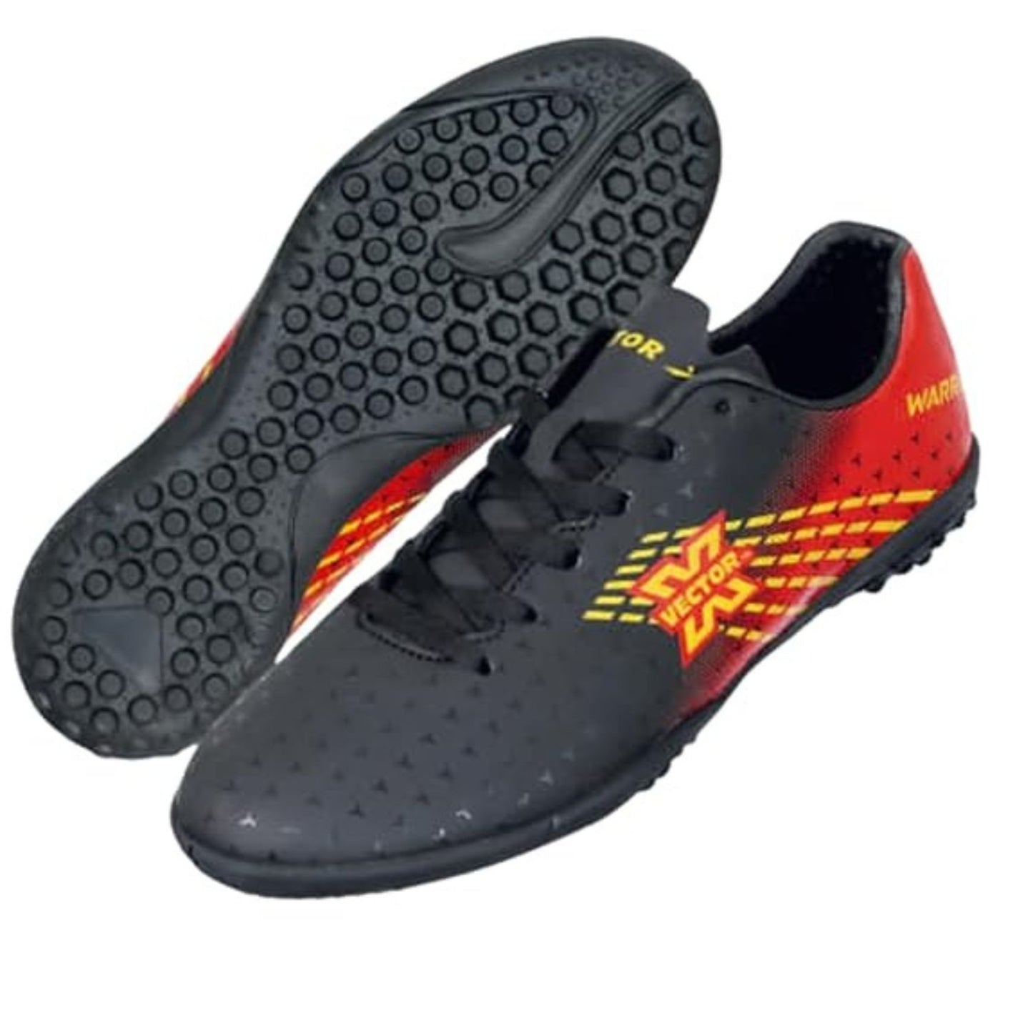 Vector X Warrior Indoor Football Shoes | Non-Marking Sole | Lightweight Futsal Design | Superior Grip | Turf/Hard Court - Best Price online Prokicksports.com