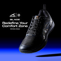 HUNDRED Blade Badminton Shoes (Non-Marking) | Multi-Sport Court Shoes | Lightweight Gum Rubber Sole | Indoor Sports – Badminton, Squash, Table Tennis, Volleyball & Basketball - Best Price online Prokicksports.com