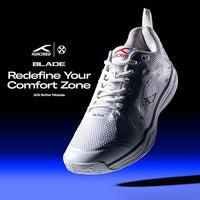 HUNDRED Blade Badminton Shoes (Non-Marking) | Multi-Sport Court Shoes | Lightweight Gum Rubber Sole | Indoor Sports – Badminton, Squash, Table Tennis, Volleyball & Basketball - Best Price online Prokicksports.com