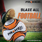 Prokick Blaze All Hand Stitched 32 Panel PU Football, Size 5 (White/Orange/Black) - Best Price online Prokicksports.com
