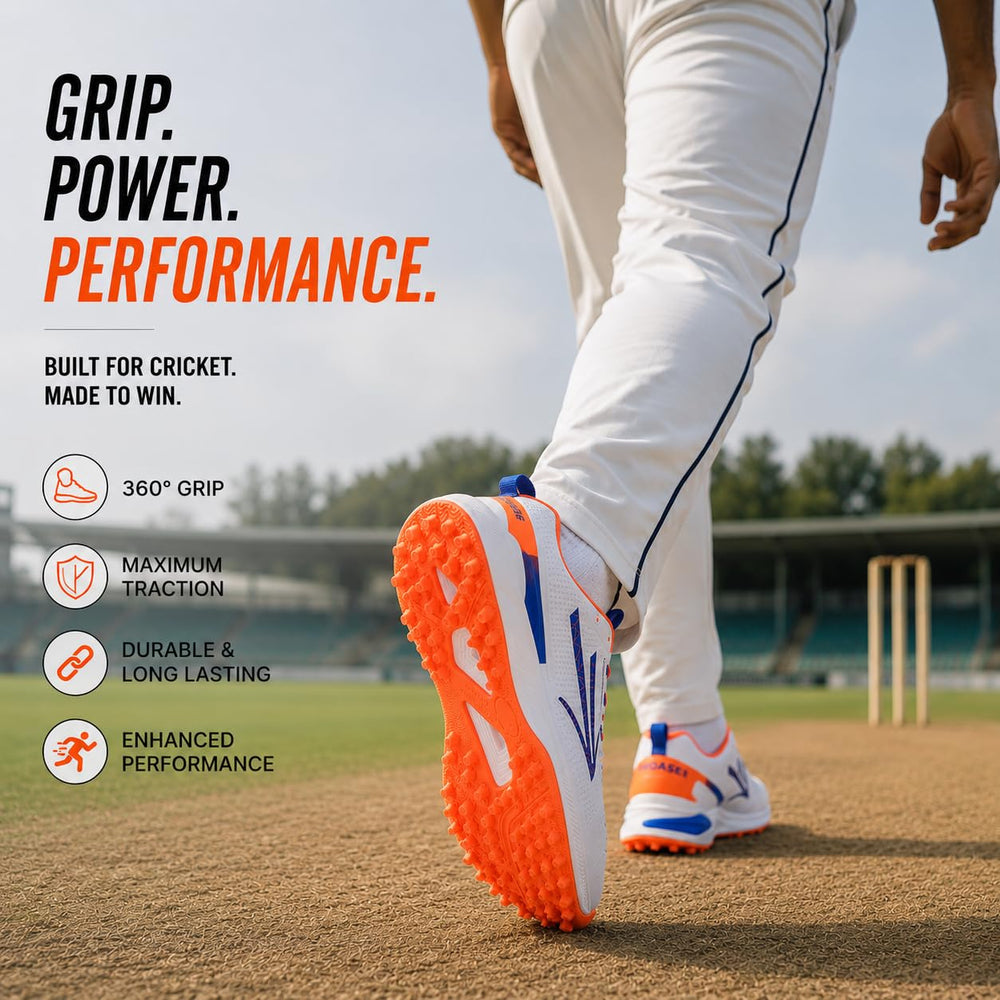 PRO ASE NetMaster Cricket Shoes | Rubber Studs, Water-Resistant PU Upper & EVA Midsole - Best Price online Prokicksports.com