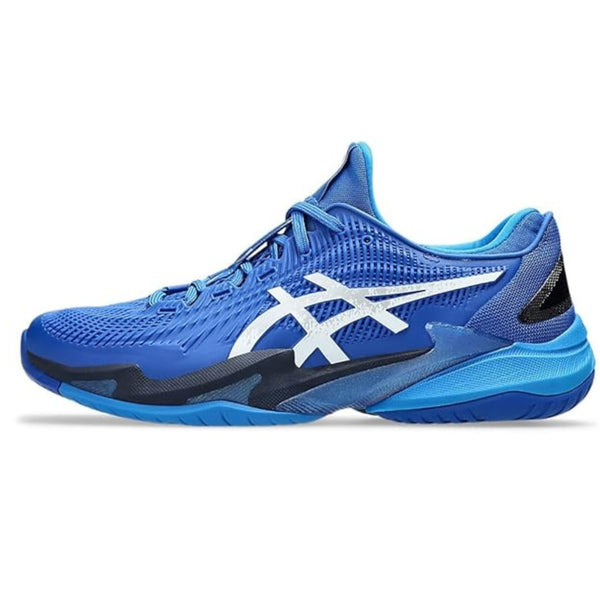 ASICS Court FF 3 Men’s Tennis Shoes – Tuna Blue/Pure Silver | Djokovic‑Inspired Zero‑Step Outsole & TWISTRUSS™ Support