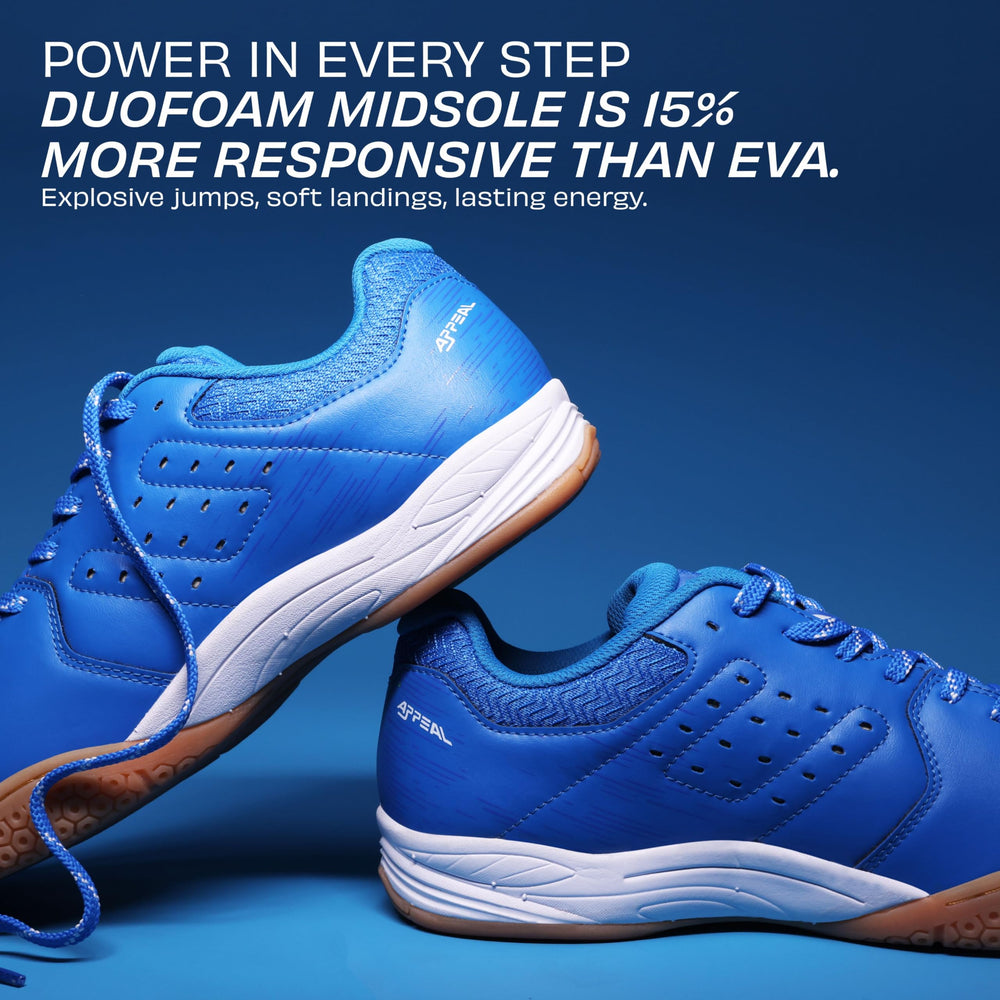 Nivia Appeal 4.0 Non-Marking Badminton Shoes for Men | Duofoam Cushioning & Hexa-Grip Rubber Outsole - Best Price online Prokicksports.com