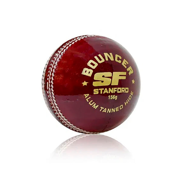 SF Bouncer Leather Cricket Ball 1 Piece – Hand-Stitched, Durable Match Practice Balls for Club, Academy, and Competitive Cricket Training