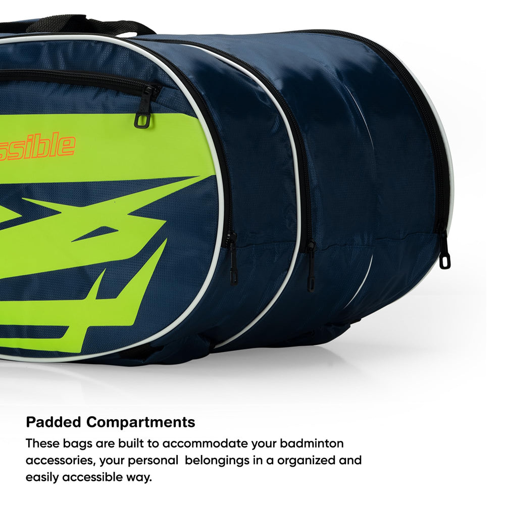 Li-Ning Blaze Triple Zipper Polyester Badminton Kit Bag | ABDT365-1 - Best Price online Prokicksports.com