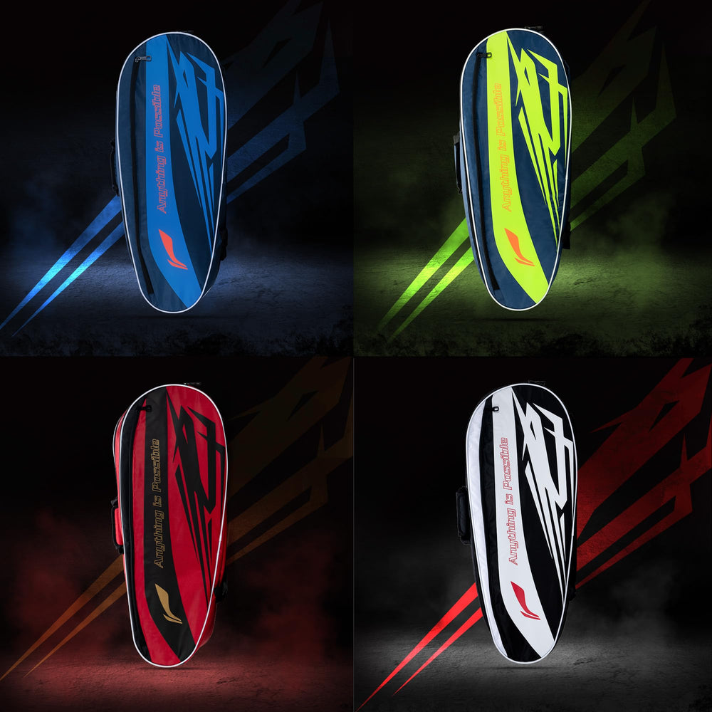 Li-Ning Blaze Triple Zipper Polyester Badminton Kit Bag | ABDT365-1 - Best Price online Prokicksports.com