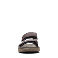 Clarks Men's Synthetic Floater Sandals (Brown) – Casual Block Heel Sandals with EVA Sole & Hook-and-Loop Closure| 9 UK