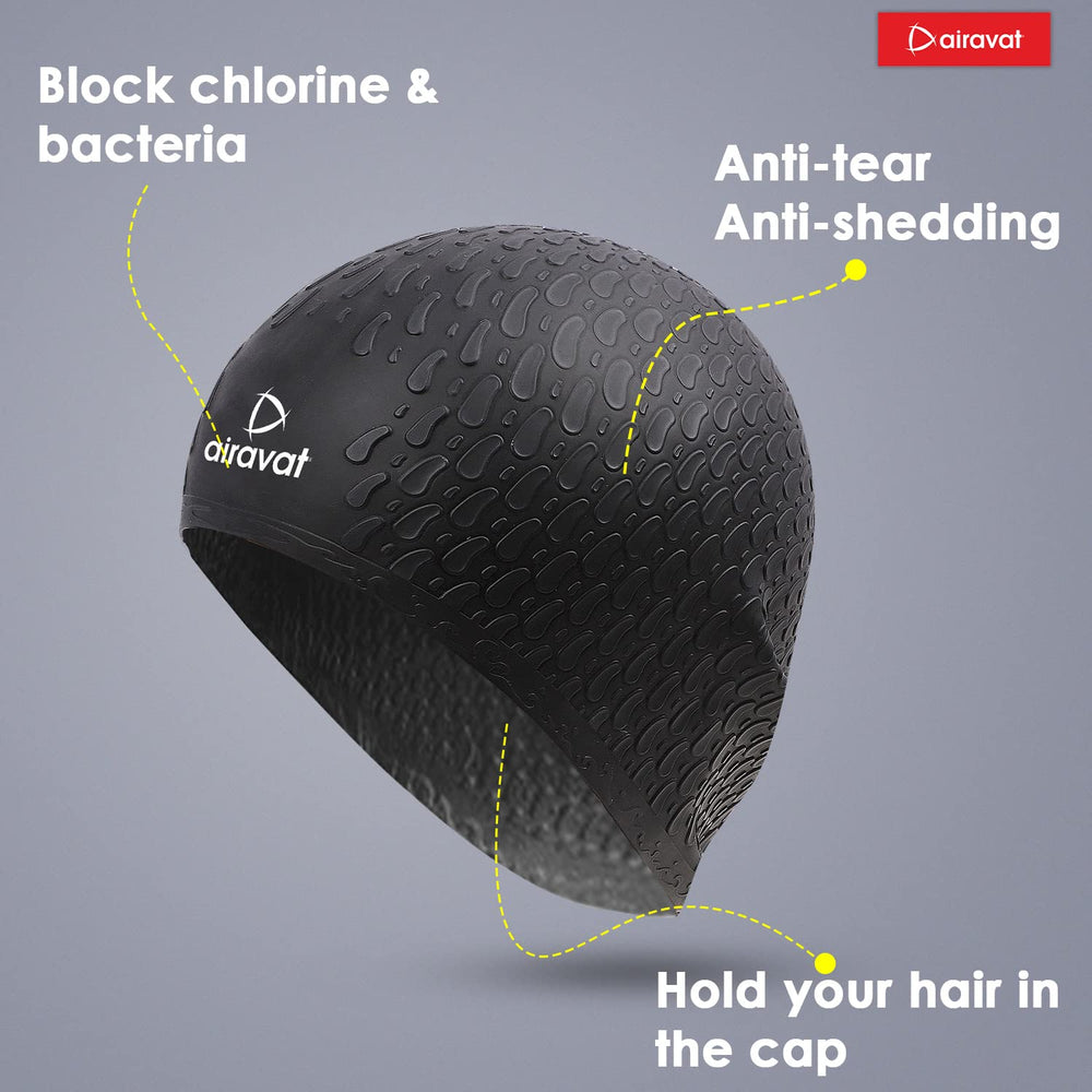 Airavat Bubble Swimming Cap - Adult (Universal size) - Best Price online Prokicksports.com